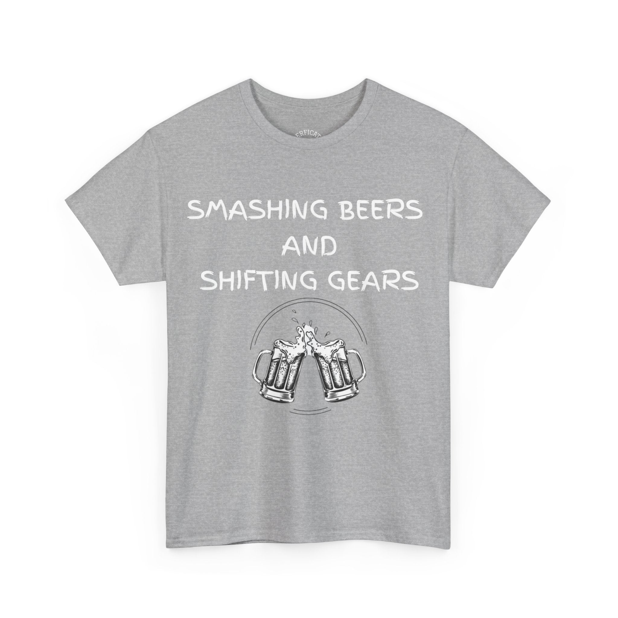 Smashing Beers and Shifting Gears Tee - either is better than putting it on your lid