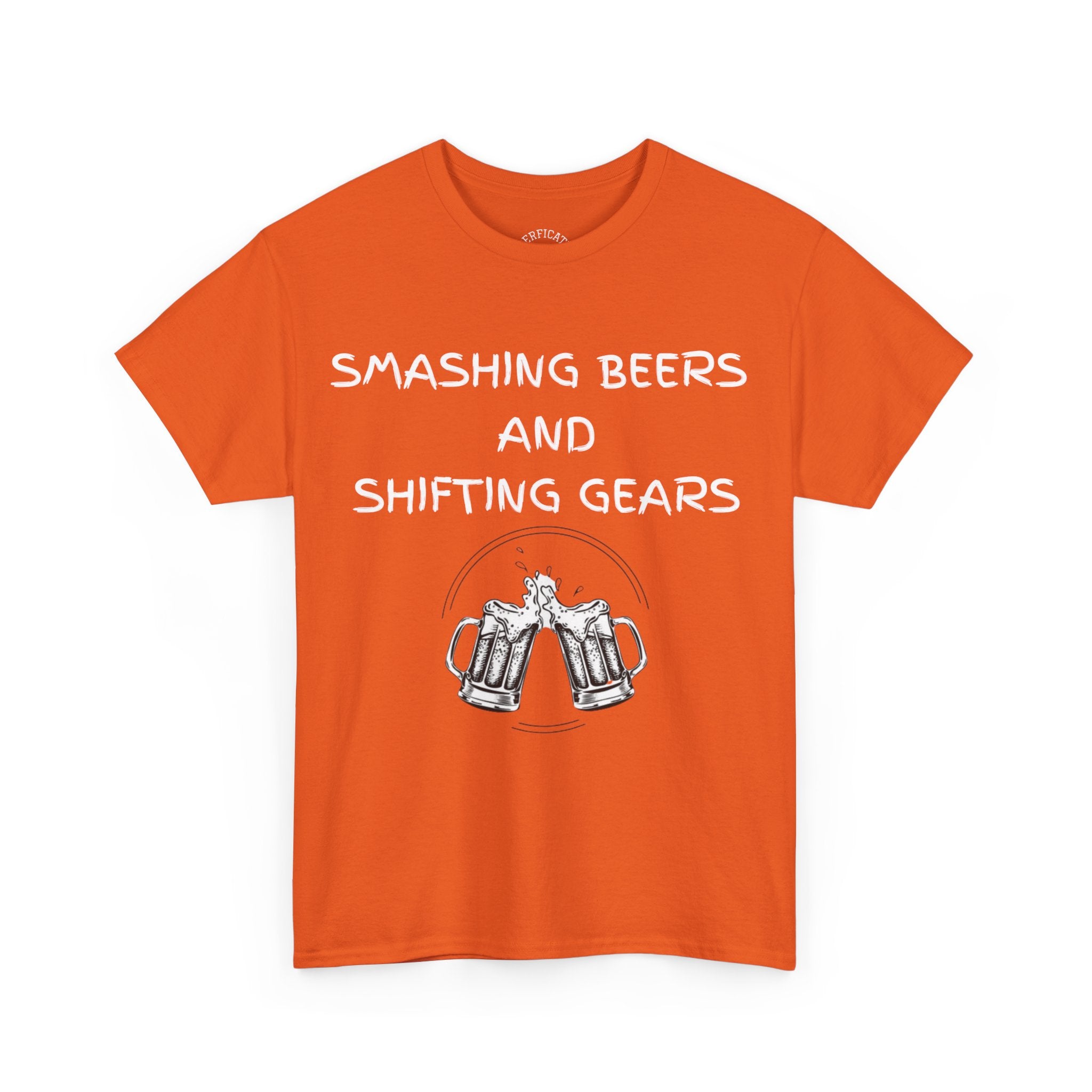 Smashing Beers and Shifting Gears Tee - either is better than putting it on your lid