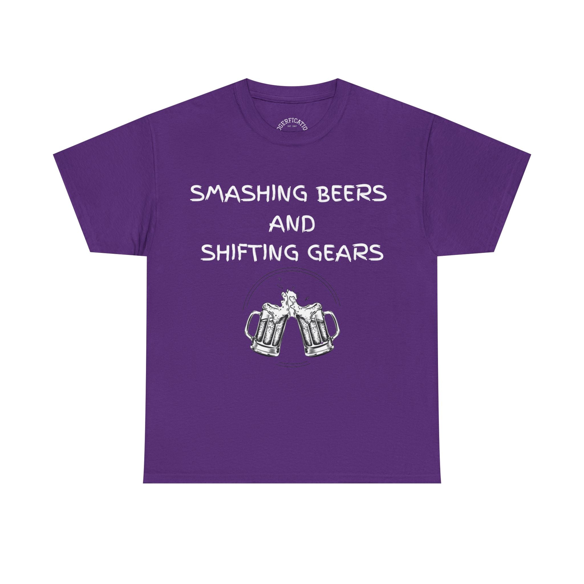Smashing Beers and Shifting Gears Tee - either is better than putting it on your lid