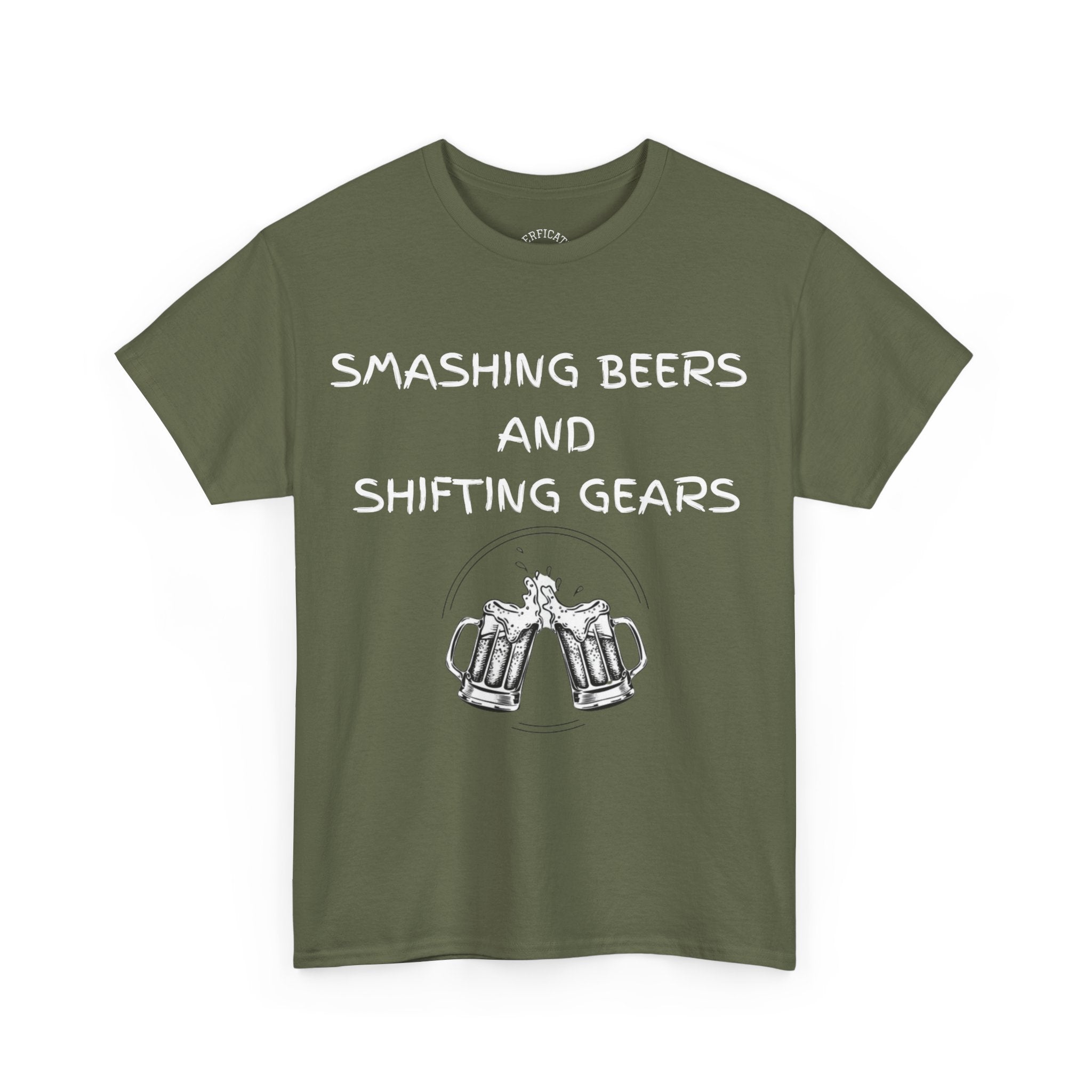 Smashing Beers and Shifting Gears Tee - either is better than putting it on your lid