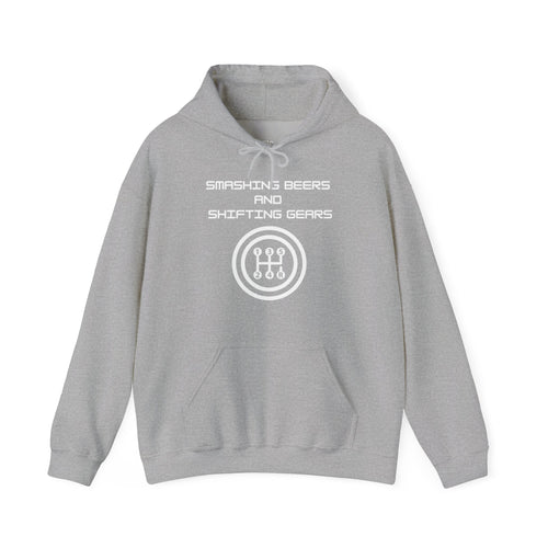 "Smashing Beers and Shifting Gears" - Gear Knob - Hooded Sweatshirt