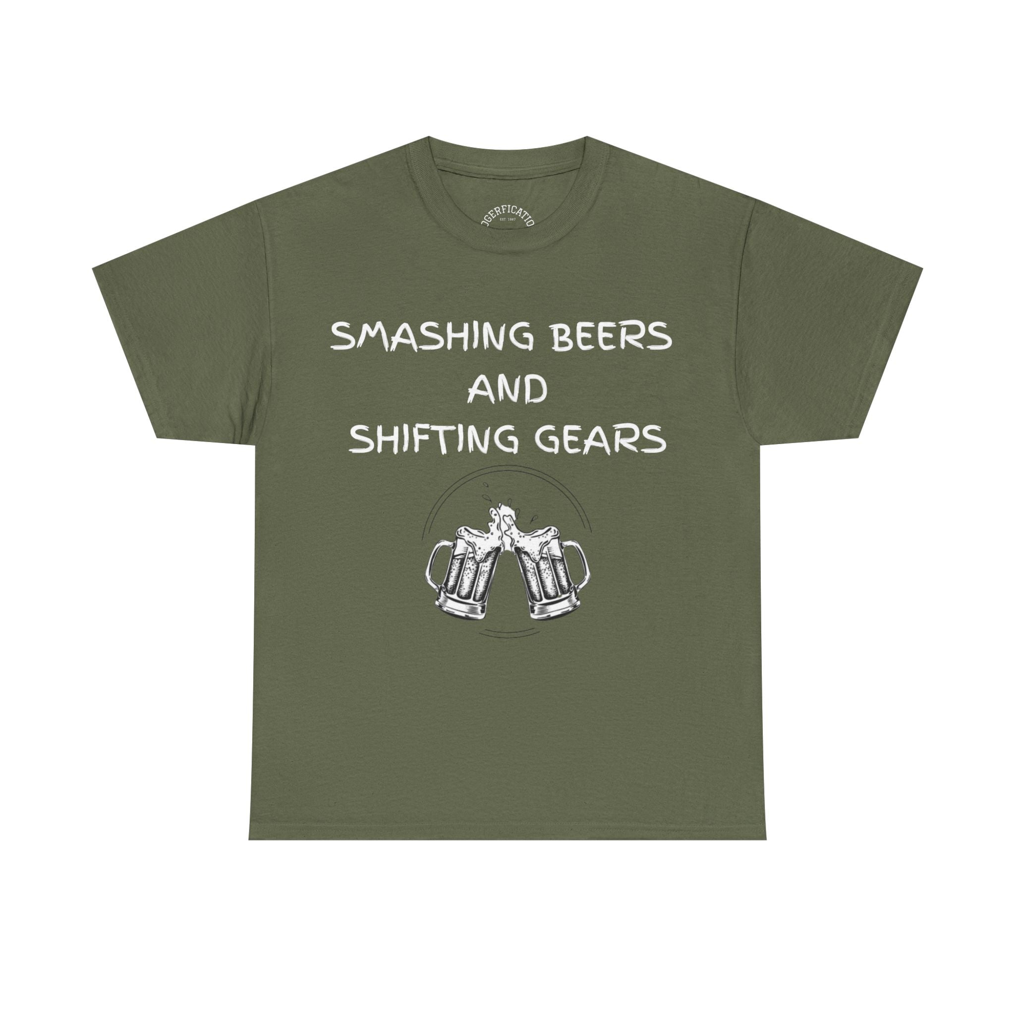 Smashing Beers and Shifting Gears Tee - either is better than putting it on your lid